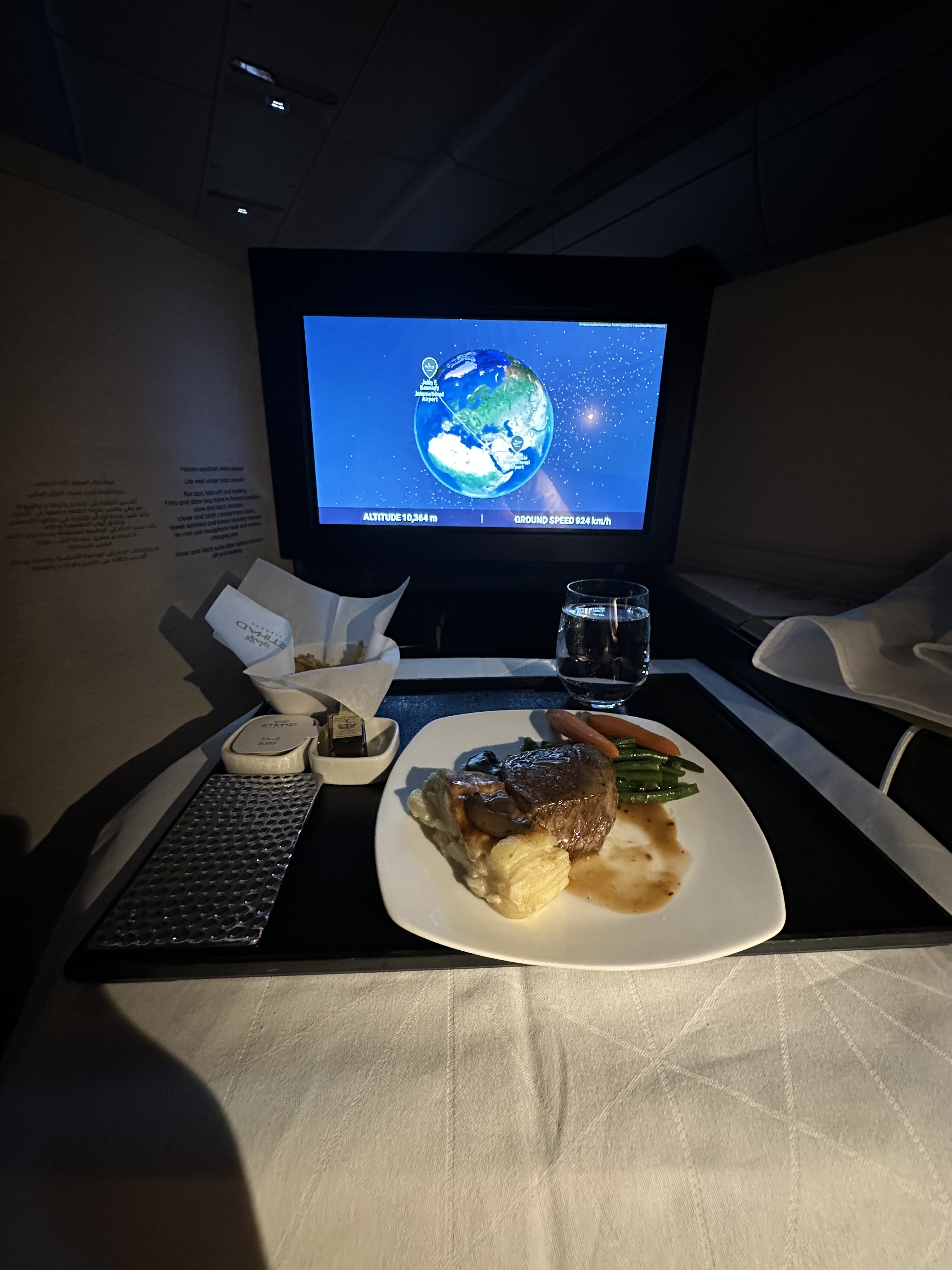 Business class travel representing financial freedom